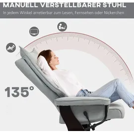 Homcom Relaxsessel mit Hocker, Polyester