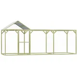 vidaXL Freilaufgehege 4,5 x 1,5 x 2 m grün