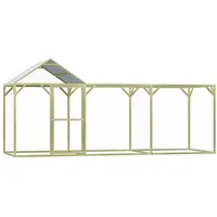 vidaXL Freilaufgehege 4,5 x 1,5 x 2 m grün