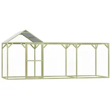 vidaXL Freilaufgehege 4,5 x 1,5 x 2 m grün