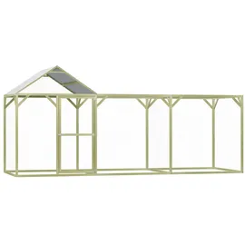 vidaXL Freilaufgehege 4,5 x 1,5 x 2 m grün