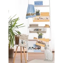 FRAMSOHN Frottierserie Duschtuch 75 x 150 cm blau