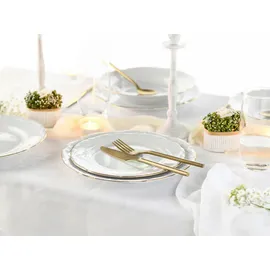 CreaTable Maria Theresia Tellerset 18-tlg. gold/weiß
