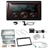 Pioneer FH-S820DAB DAB+ Bluetooth USB Einbauset für Citroen C2 C3 Berlingo Jumpy