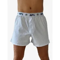 NFL Huddle American Boxer NFL Shield Stripe hellblau / weiß L 2er Pack
