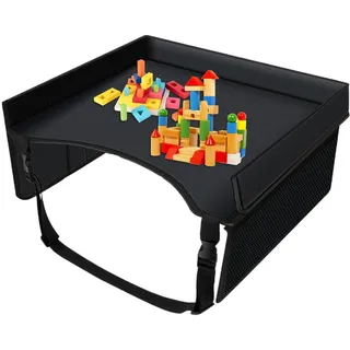 Mwqpgyh Kinder Knietablett Reisetisch, 40x32x20 cm Autotablett Für Kinder, Knietablett Reisetisch Tablett Für Kinder, Tragbarer Schoßschreibtisch Für Kinder, Tragbar Tablett, Einstellbar Kindersitz