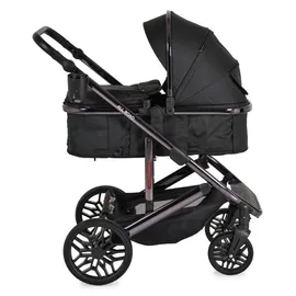 Moni Kombikinderwagen 3 in 1 all Road Schwarz