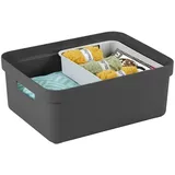 SUNWARE Aufbewahrungsbox Sigma Home 24 L 1-tlg. anthrazit