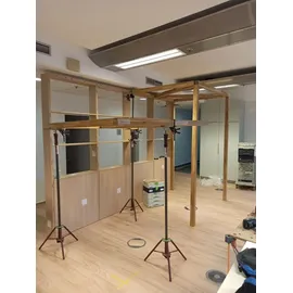 PIHER Deckenstütze Stahl 200-375 cm schwarz