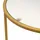 Home Deluxe Beistelltisch Glas MASEI - 50 x 50 cm Gold Metall, 50x55x50 Wohnzimmer, Wohnzimmertische, Beistelltische