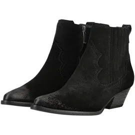 Paul Green Stiefelette Veloursleder", Damen, schwarz, 39