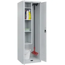 Californian Products CP Putzmittelschrank Classic Plus 080100-00 S10008 lichtgrau 4 Fachböden 60,0 x 50,0 x 185,0 cm, aufgebaut, 1 St.