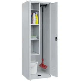 Californian Products CP Putzmittelschrank Classic Plus 080100-00 S10008 lichtgrau 4 Fachböden 60,0 x 50,0 x 185,0 cm, aufgebaut, 1 St.