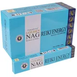 Saraswati Räucherstäbchen Vijayshree "Golden Nag Reiki Energy" 15gr.