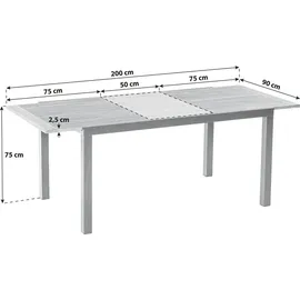 Merxx Tilos Gartentisch 150 x 90 x 75 cm Akazie