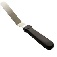 Airbrush-City Winkelpalette Spatel 15cm Griff schwarz Kuchenmesser Tortenmesser Torten