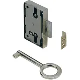 HETTICH Nutbart-Aufschraubschloss 60 mm x 33,8 mm x 8,7 mm Stahl vernickelt