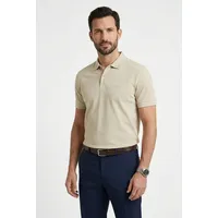 Boss Green Regular Fit Poloshirt aus reiner Baumwolle Modell 'PIO 1', Sand, XL
