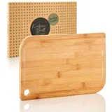 Bambuswald Bambus Schneidebrett 1 Stück 40 x 29 x 1,5 cm Braun