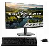 Captiva All-in-One Power Starter I84-824 (27.0/Core 3-100U/500GB/16GB/WLAN/Windows 11 Pro 64-bit) (Intel Core 3 100U, 16 GB 500 GB SSD, Schwarz