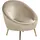 Beliani Sessel Langa Samtstoff 75 x 75 x 75 cm Taupe