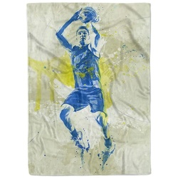 Sinus Art Handtücher SplashArt Sport Handtuch Strandhandtuch Saunatuch Kuscheldecke Kunstvoll Basketball V Spo, Baumwolle-Polyester-Mix (1-St), Handtuch 70 cm x 140 cm