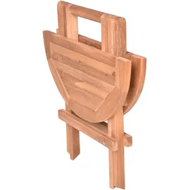 Garden Pleasure Beistelltisch MITAN Ø 50 x 50 cm Braun/Beige