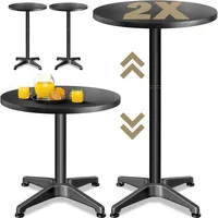 CASARIA Casaria® 2er Set Stehtisch höhenverstellbar