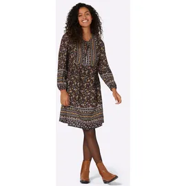 Inspirationen Druck-Kleid Tunikakleid Mehrfarbig 24