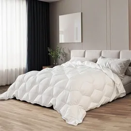 The White Stone Sommerdecke, Weiß, Textil, Füllung Hohlfaser, Rechteckig, 200x200 cm, Schlaftextilien, Bettdecken