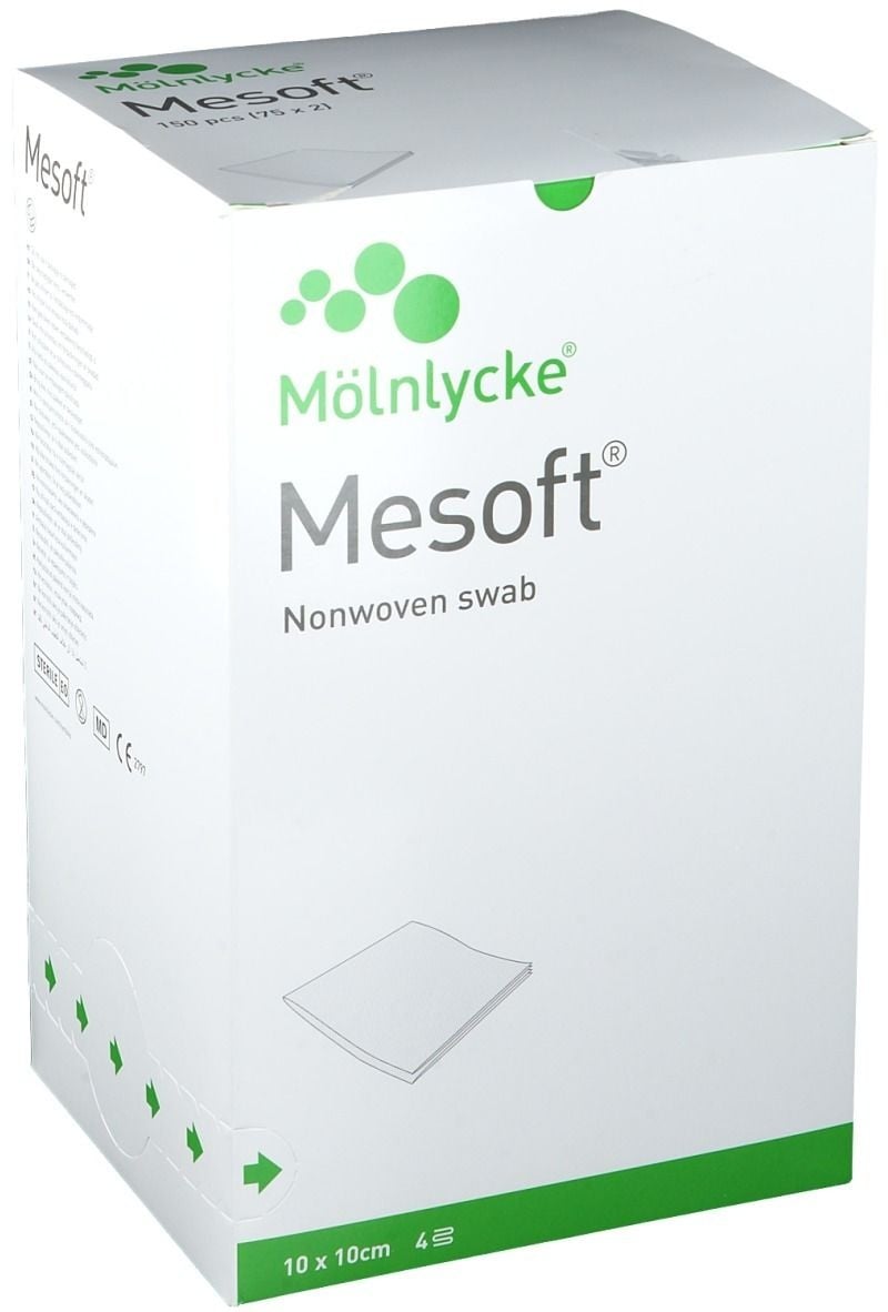 Mesoft® Wundauflage 10 cm x steril Kompressen 150 St 150 St Kompressen