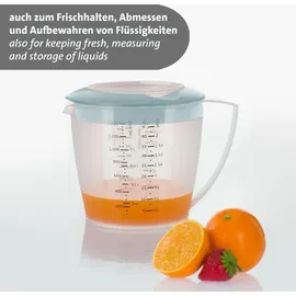 Westmark Rührbecher mit Deckel, Helena, 1,4 l, blau, 3105227B