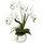 Gasper künstliche Orchidee REAL Touch H. 46cm weiß in weißem Keramiktopf