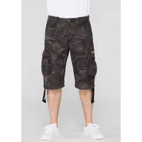 Alpha Industries Jet Short Camo Für Cargos, Black Camo, 36