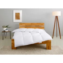 MY HOME Federbettdecke MY HOME "RINA, Bettdecke in 135x200 cm & 155x220 cm, Made in Germany", weiß, B:135cm L:200cm, Bezug: 100% Baumwolle. Füllung: 70% Federn, 30% Daunen, Bettdecken, Bettdecken, Sommer, Winter, Decke, Made in Germany