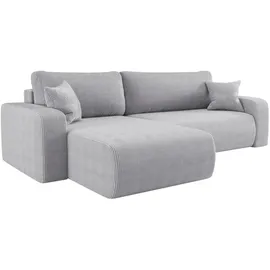kaiser möbel Ecksofa mit schlaffunktion und bettkasten, MILANO XL stoff Poso und Quelle, Schlaffunktion, Bettkasten, viele Farben, bequem, praktisch grau