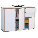 VCM my office Aktenschrank Salia, 920815 weiß, honig-eiche 110,0 x 32,0 x 74,0 cm