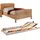 Vaja SET Seniorenbett Buche Dekor mit verstellbarem Lattenrost 100x200