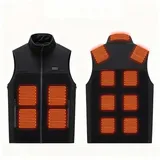 trends for living Funktionsweste Beheizbare Weste 13 Heizzonen 3 Einstellbare Wärmestufe Beheizte Weste Wasserdicht, warm, abriebfest, winddicht XL/2XL/3XL