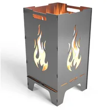 Mocavi Feuertonne Flamme 73 cm | 3 mm Stahl
