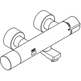 KWC AR Wandbatterie, F5, elek., Thermostat, Schwenkausl., 145 mm, C-Modul, Batterie,