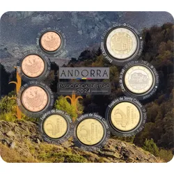 Der offizielle Euro-Kursmünzensatz Andorra 2024