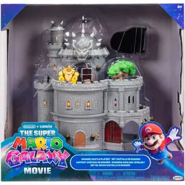 Super Mario Galaxy Movie Spielset Bowsers Schloss mit 3,8 cm Bowser-Figur