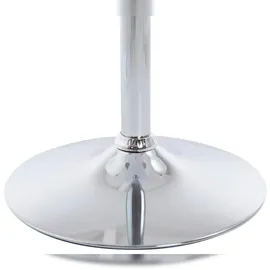 CLP 2er Set Metall-Stehtische Mit Runder Holztischplatte Ø 60 cm weiß matt