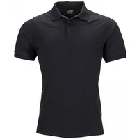 James & Nicholson Men's Elastic Piqué Poloshirt JN710, schwarz,