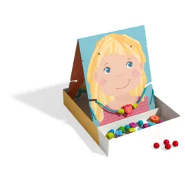 HABA 2012247001 - Jewelry Fun, Fädelspiel Schmuckstücke, 63-teilig