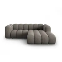 Micadoni Ecksofa Lupine, modular 3-Sitzer grau