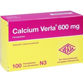 VERLA Calcium Verla 600 mg Filmtabletten 100 St.