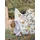 IRISETTE Seersucker Bettwäsche Easy 8547 Blumen Gelb 135 x 200 cm + 80 x 80 cm