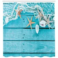 ABAKUHAUS Duschvorhang 175 x 220 cm türkis